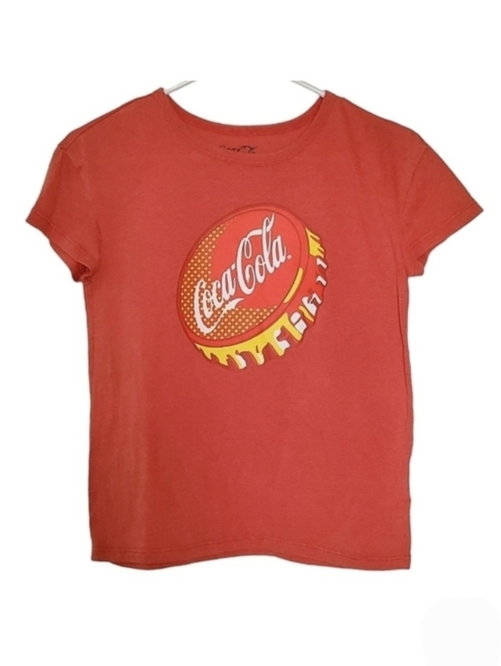 1036 * Coca Cola Bottle Cap Graphic Tee Red Size XS (1)